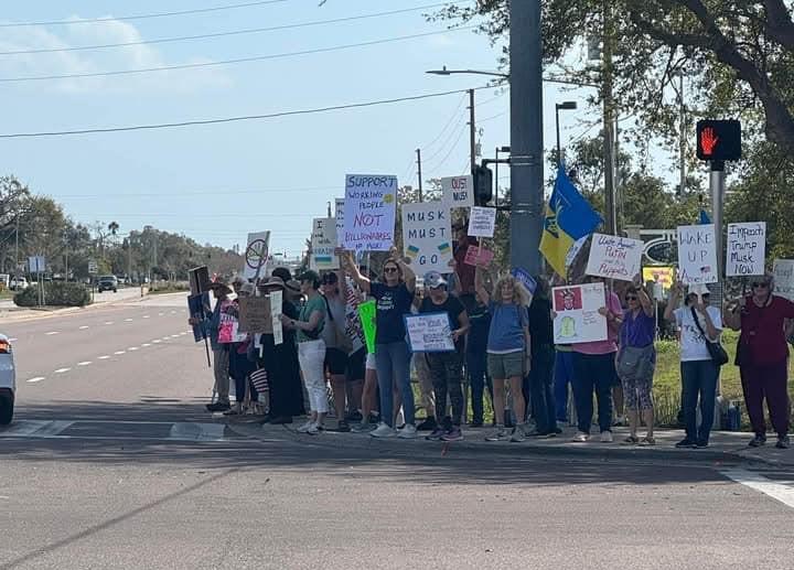 Civic Engagement community rally in Clearwater, Florida, Indivisible North Pinellas