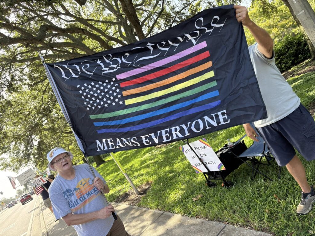 Civic Engagement demonstration in Clearwater, Florida, Indivisible North Pinellas