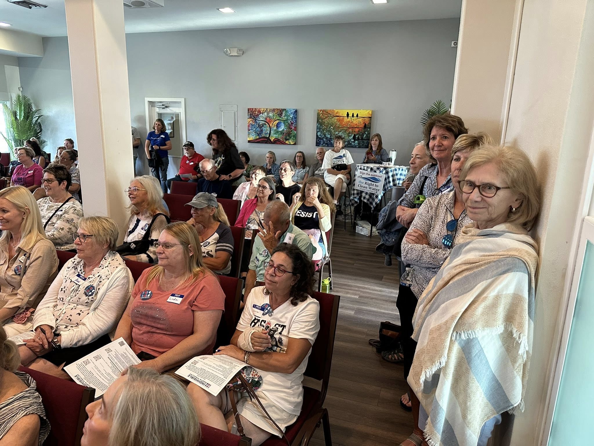 Local activists at grassroots meeting in Clearwater, Florida, Civic Engagement civic engagement