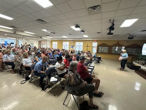 Community Organizing community members at community meeting in Dunedin, Florida, Indivisible North Pinellas