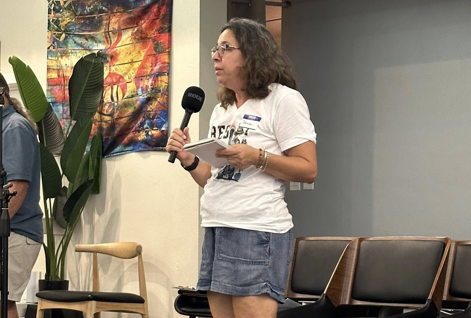 Local activists at grassroots meeting in Dunedin, Florida, Community Organizing civic engagement