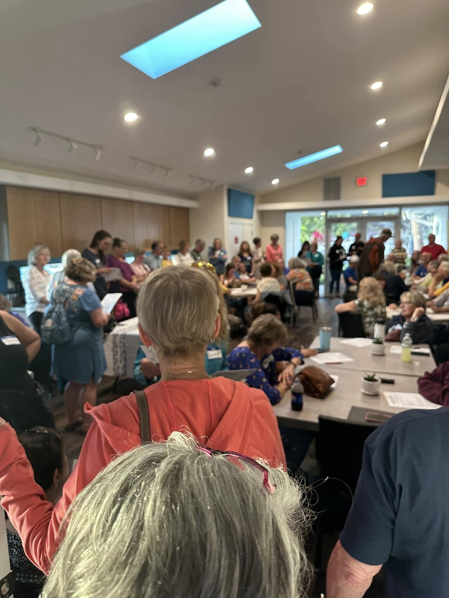 Democrat community members at community meeting in North Pinellas County, Florida, Indivisible North Pinellas