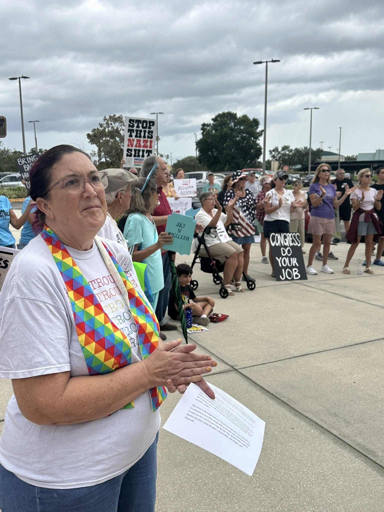 Democrat community rally in North Pinellas County, Florida, Indivisible North Pinellas