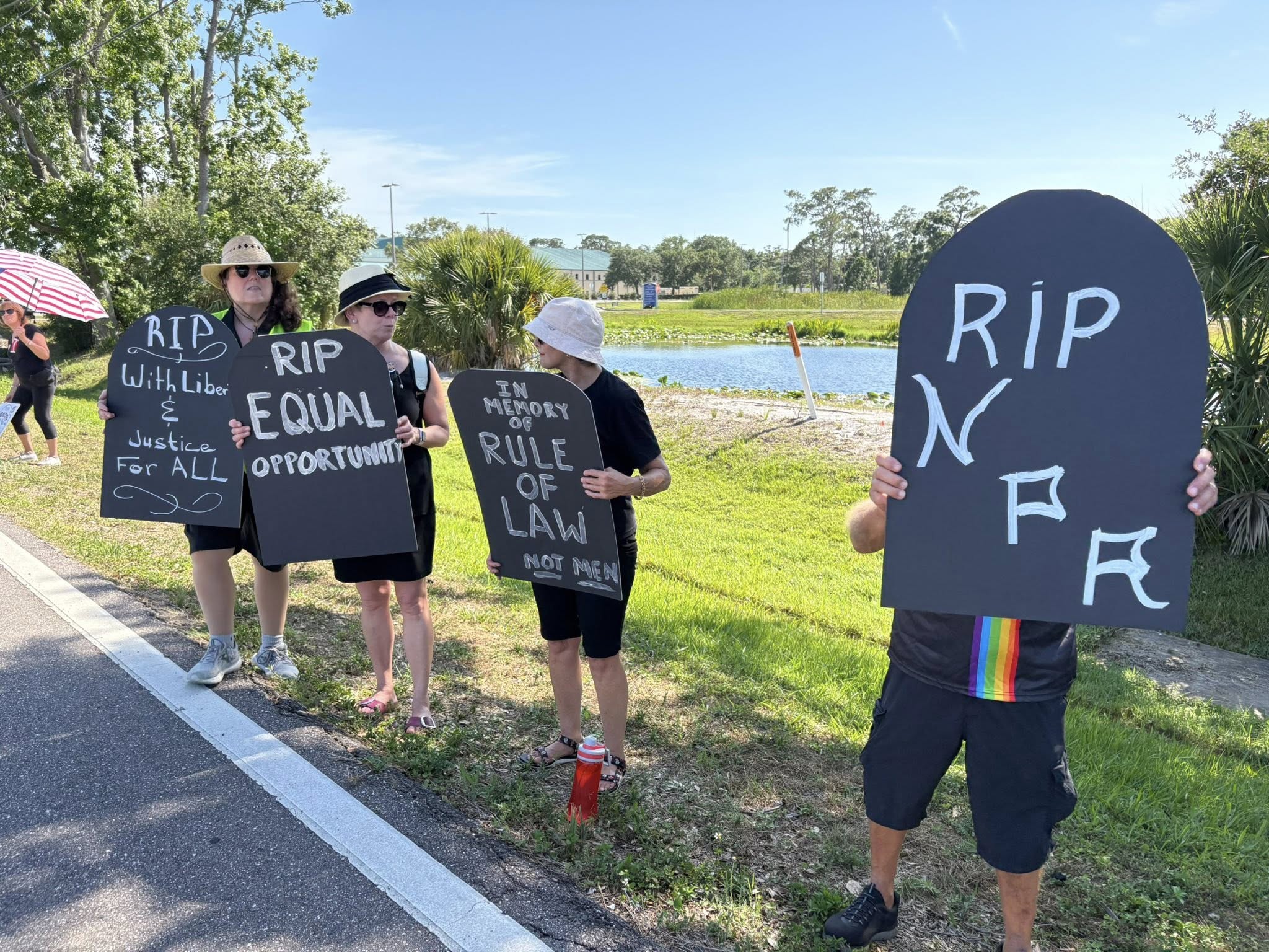 Community protest in North Pinellas County, Florida, Democrat grassroots activism