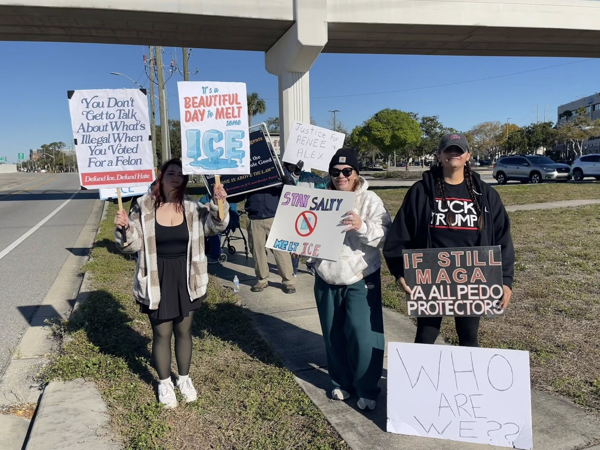 Grassroots community rally in Palm Harbor, Florida, Indivisible North Pinellas