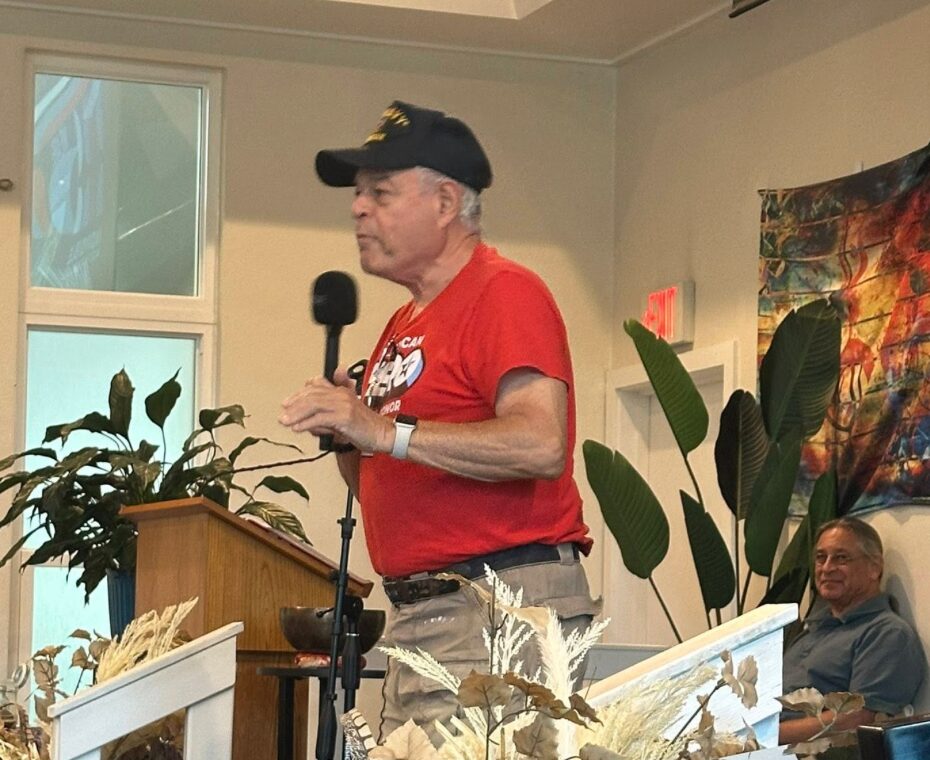 Local activists at monthly meeting in Tarpon Springs, Florida, Grassroots civic engagement