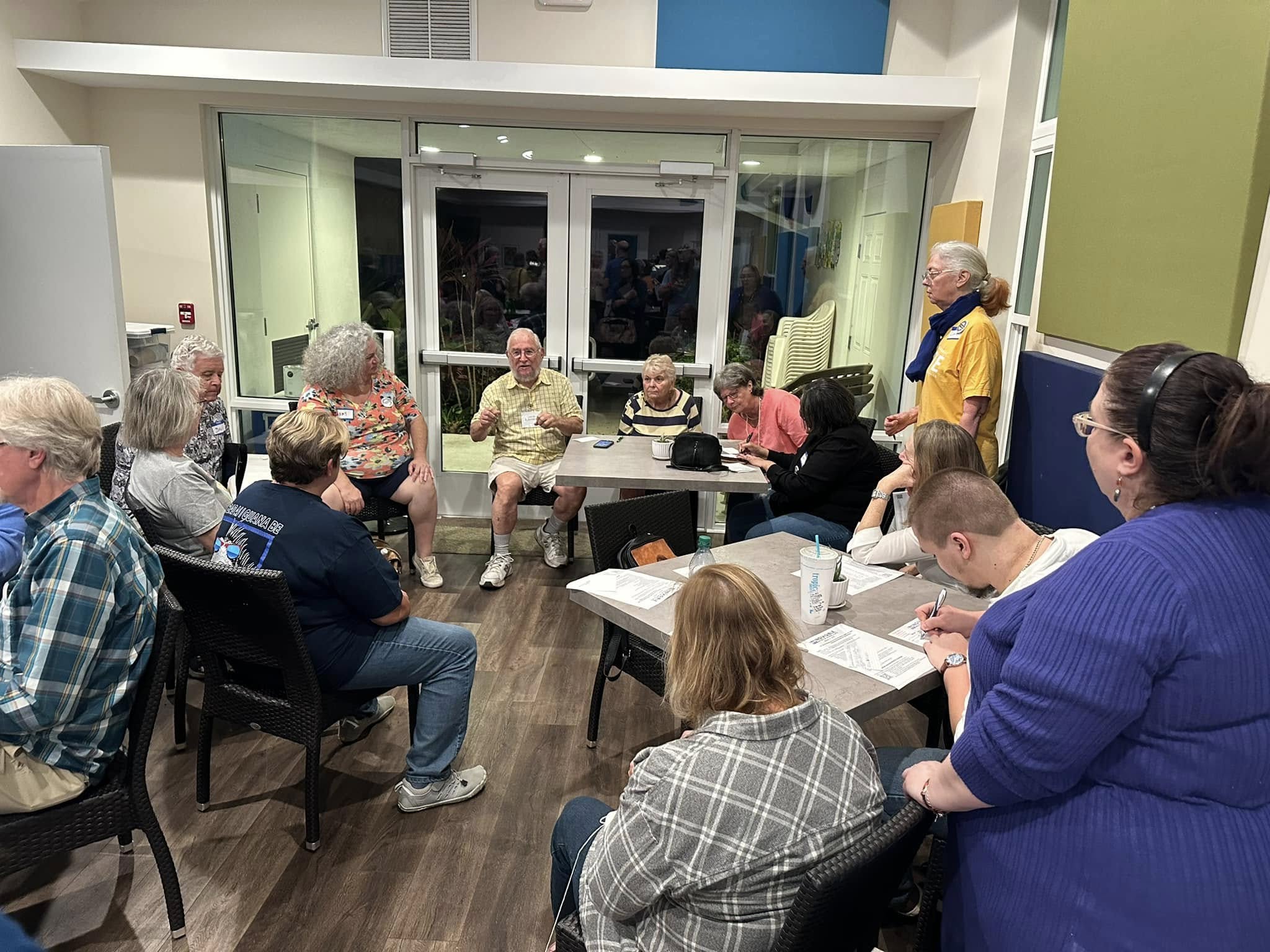 Progressive town hall meeting in Dunedin, Florida, North Pinellas grassroots organizing