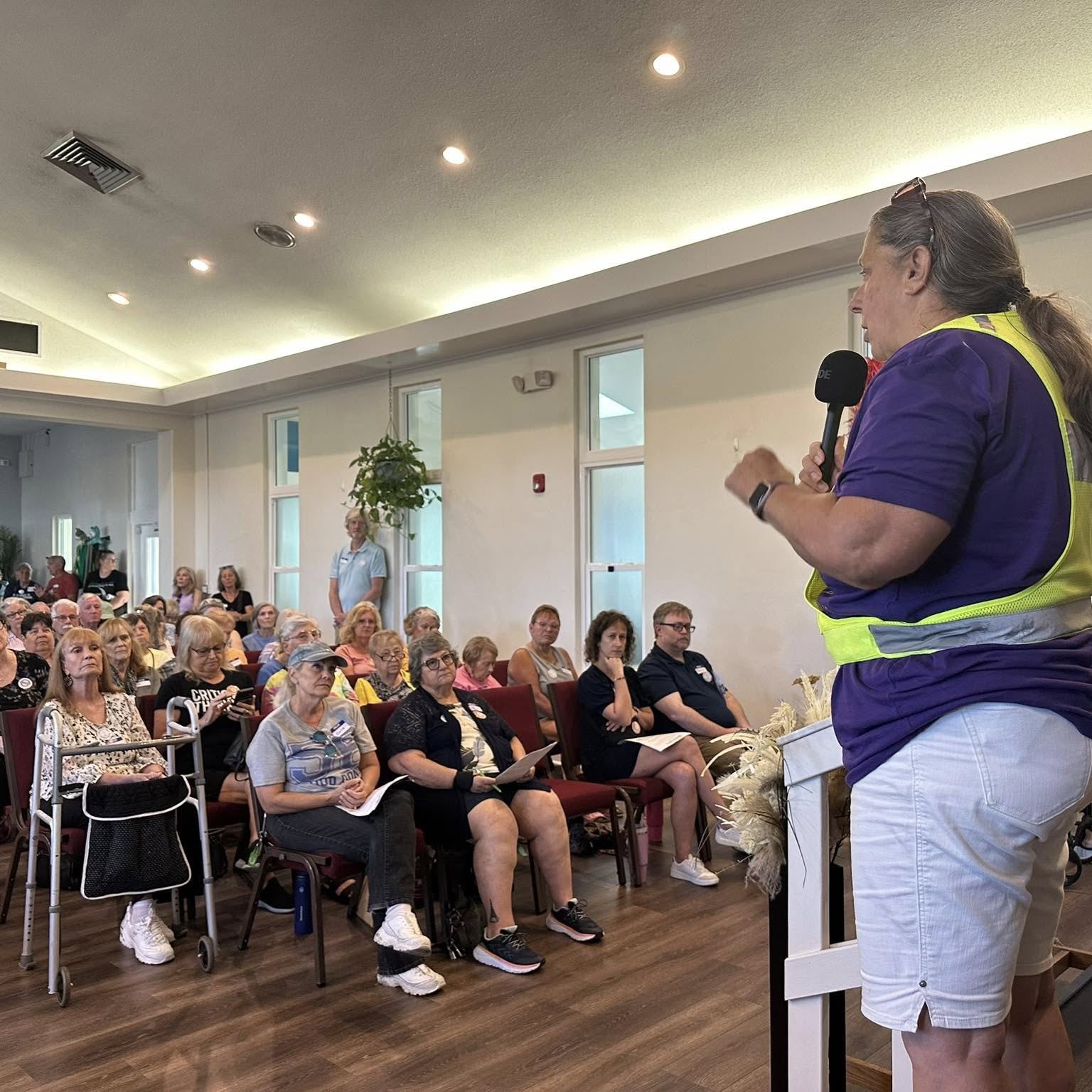 Democrat town hall meeting in North Pinellas County, Florida, North Pinellas grassroots organizing