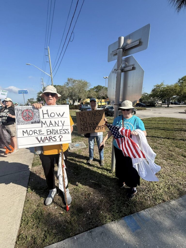 No more endless wars. Civic engagement North Clearwater, Fl