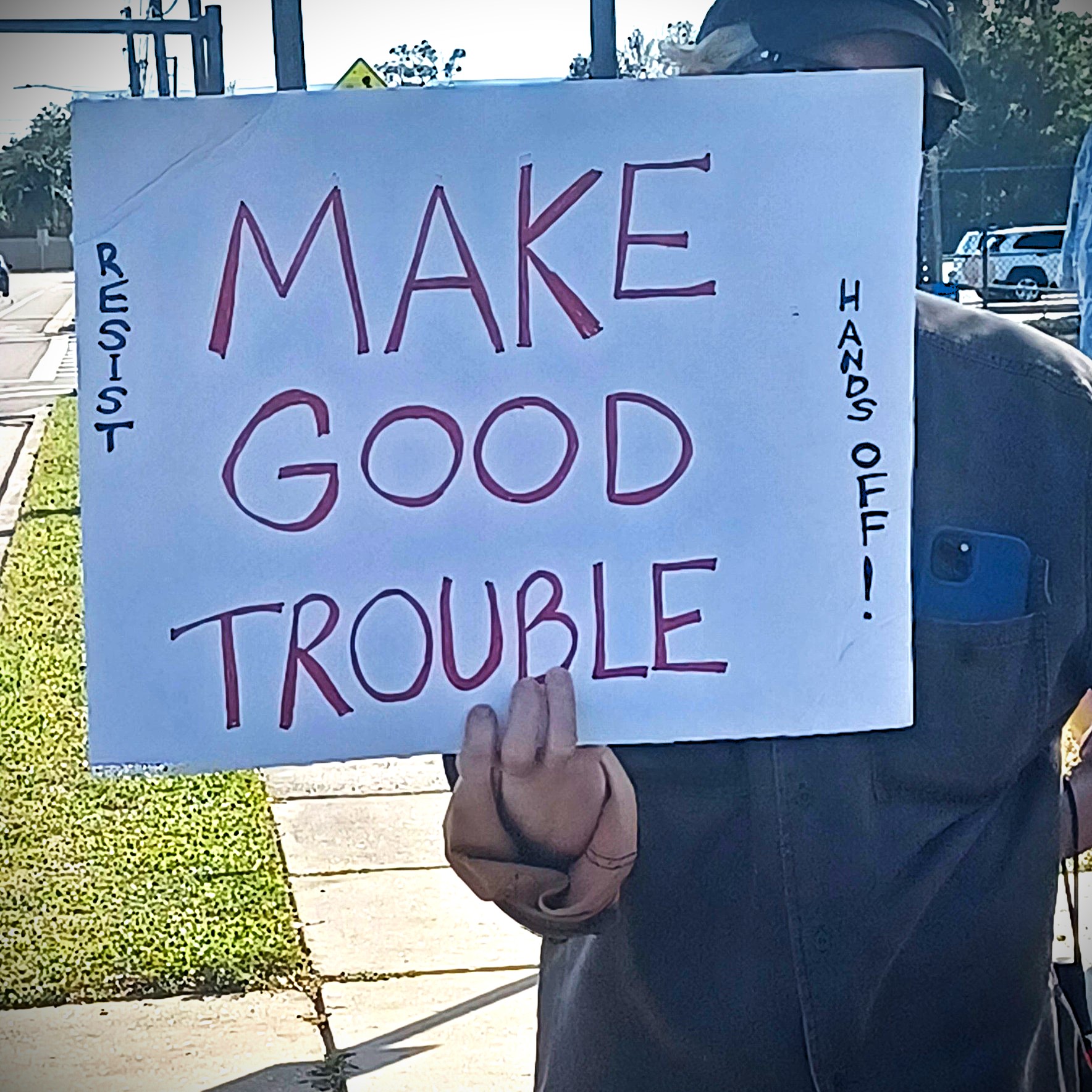 Duke Energy Trail Overpass Protest