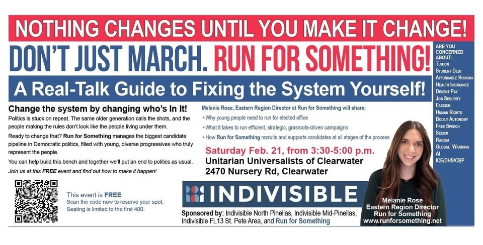 Don’t Just March, Run For Something