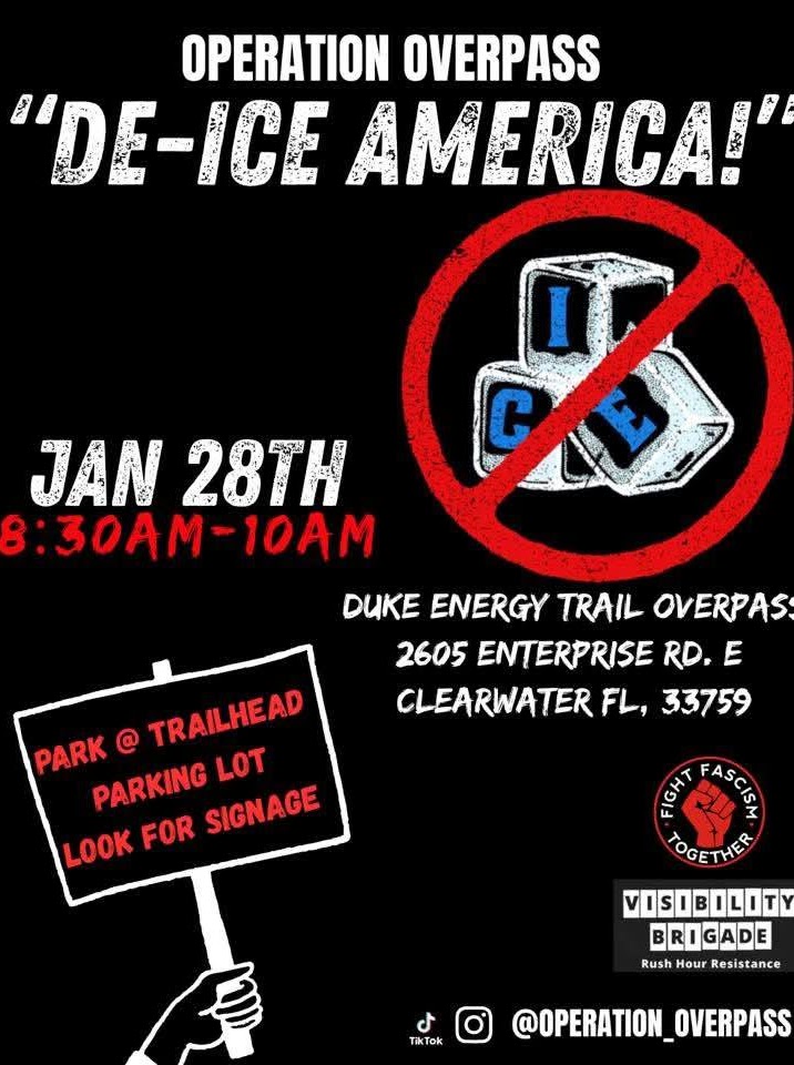 Operation Overpass De-Ice America graphic for grassroots action in Pinellas County