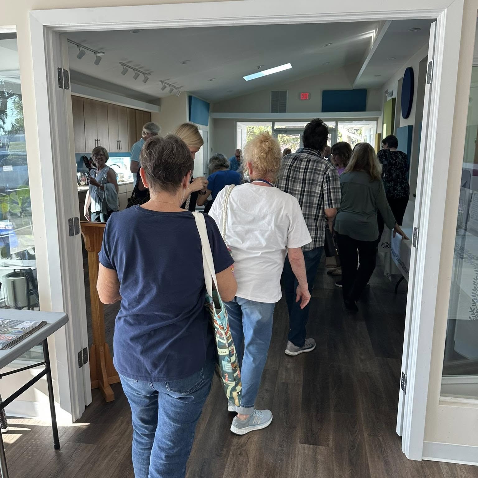 Progressive community members at community meeting in Dunedin, Florida, Indivisible North Pinellas