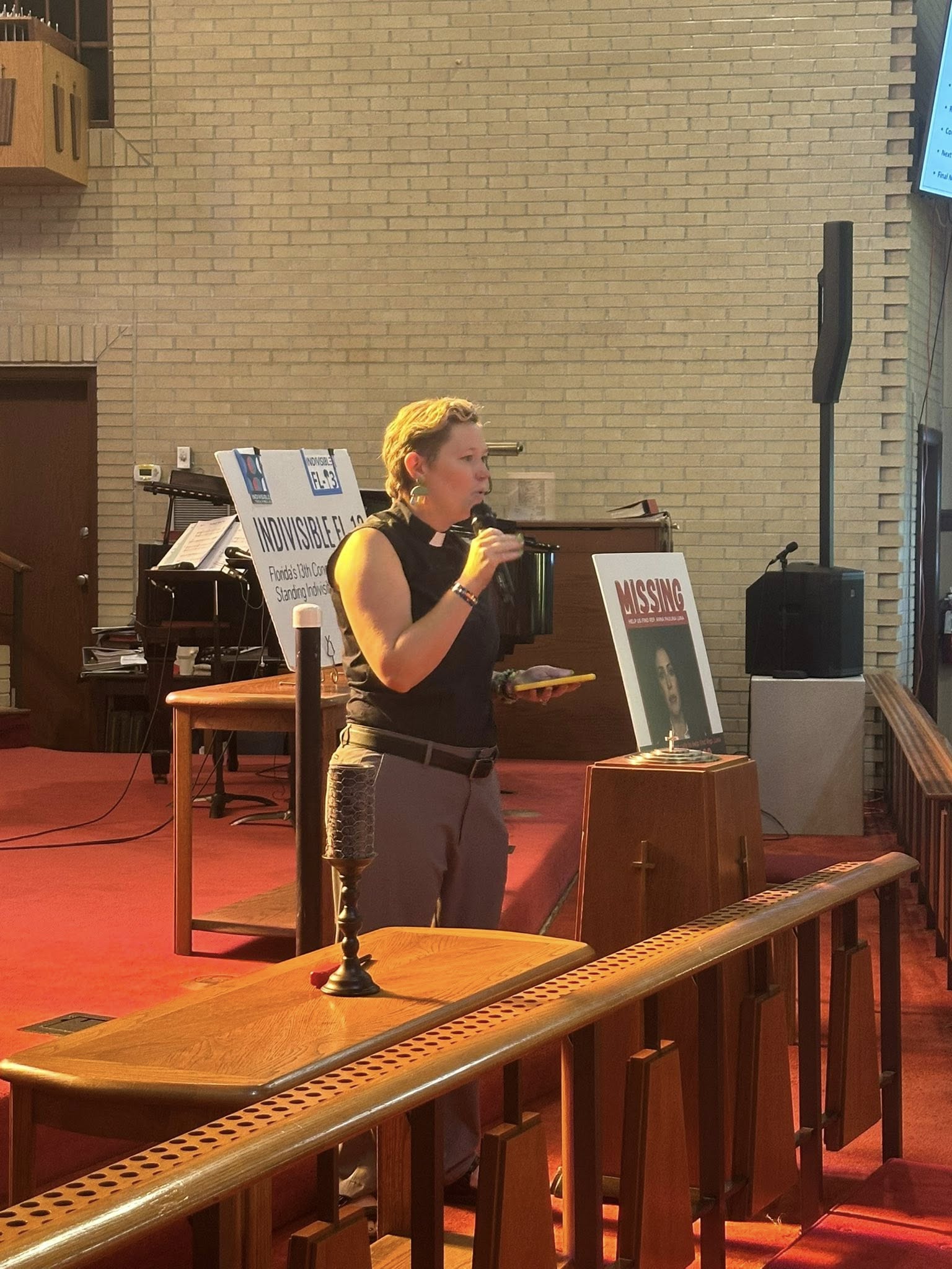 Progressive rally in Dunedin, Florida, Indivisible North Pinellas