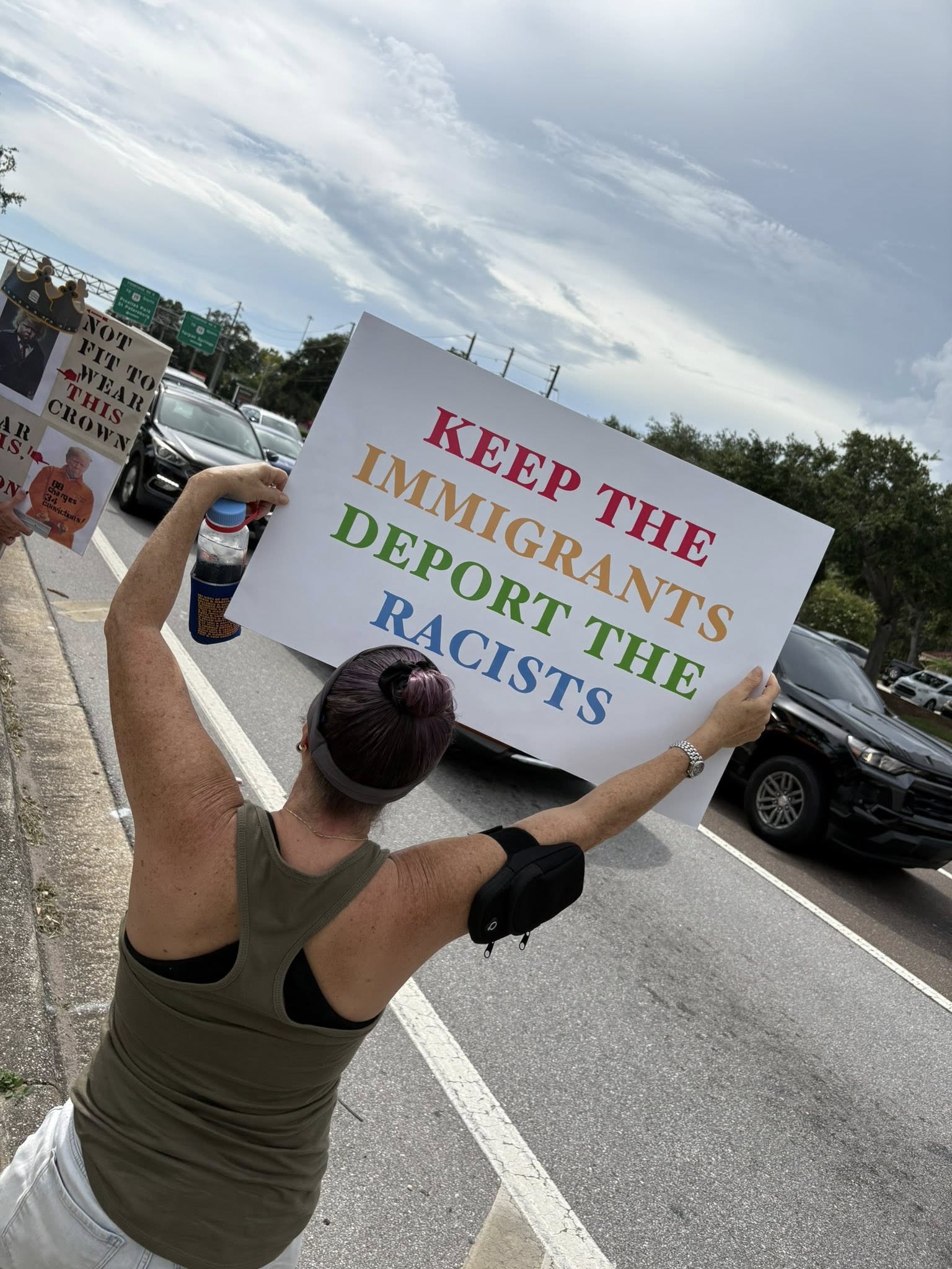 Progressive rally in Palm Harbor, Florida, Indivisible North Pinellas
