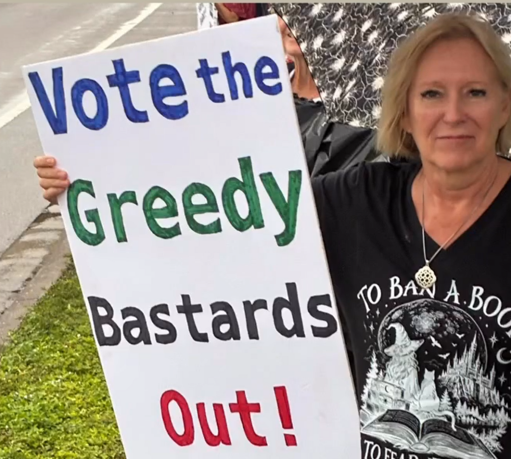 Vote the Greedy Bastards Out
